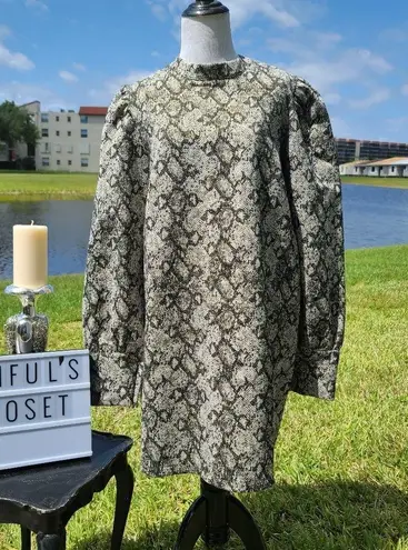 Andamane "BAYLEE" SNAKESKIN JACQUARD MINI Sz L NWT