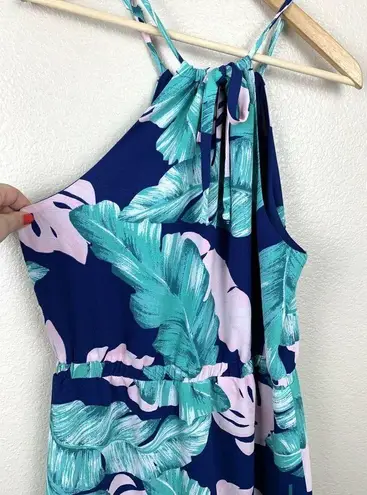 Gibson Calla Keyhole Halter Neck Dress