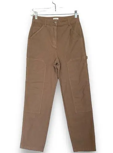 Aritzia  Wilfred Brennan Pants Utility Cargo Carpenter Brown Size 2 High Waisted