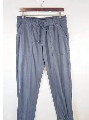 Bella Dahl Womens Pants Black Patch Pocket Jogger Relaxed Trouser Stretch Medium