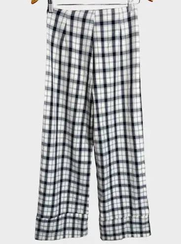 Princess Polly Euros Pants Black/White Size 4 NWT