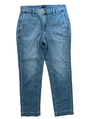 NWT J.Crew Cropped Lightweight Denim Spring Blue Wash Size 26