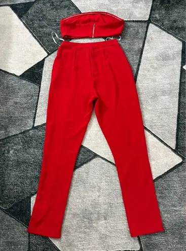 by the way. Bold Red Pants & Tops  Size S - Image 10