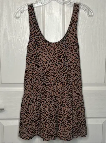 Saltwater Luxe Sz XS Noah Mini Dress Wild Cheetah Animal Print Sleeveless