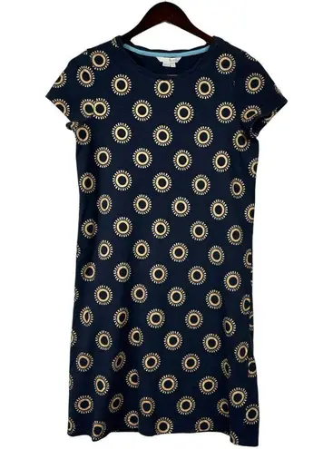 Boden USA Boden Women’s Navy Blue Gold Sunburst Coralie Cotton T-shirt Dress Size 6R