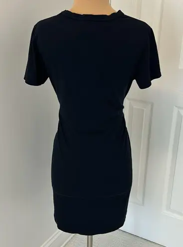 Theory  Dakui-Persina Navy Tie Front Tee Shirt Dress