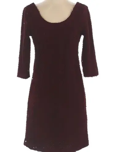 BB Dakota Burgundy Christmas Holiday Sequin Cocktail Dress NWT