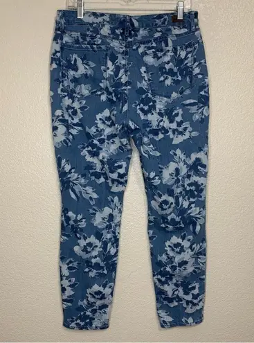 Isaac Mizrahi True Denim Floral Print Ankle Jeans