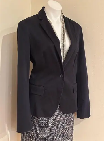 Calvin Klein Jeans  Blue 1 Button Blazer 2 Button Sleeves Business Attire Sz L.