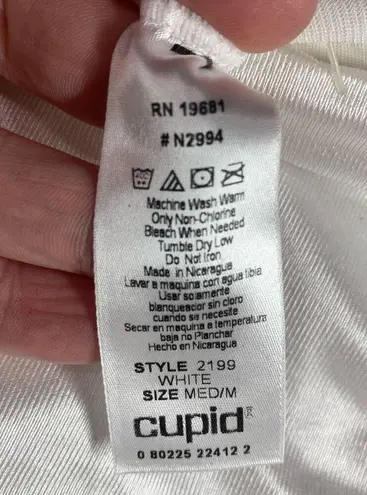 Cupid Women's High Waist Shapewear Shorts White Size Medium NWOT