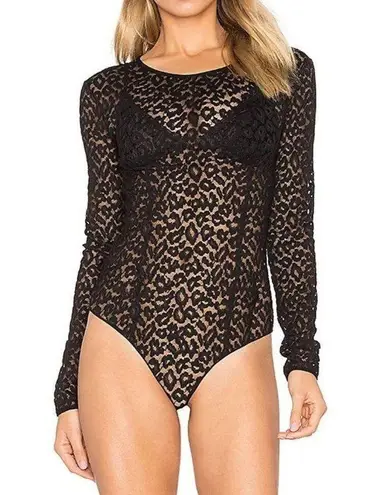 House of Harlow Revolve Josephine Bodysuit Leopard