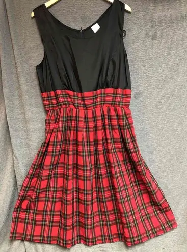 NWT Lady Dorby Black Red Pleated Skirt Outfit Womens Size 16W