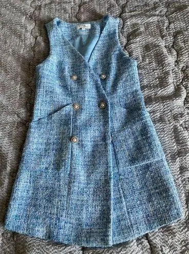 VERO MODA Sleeveless Tweed Blazer Mini Dress Size S