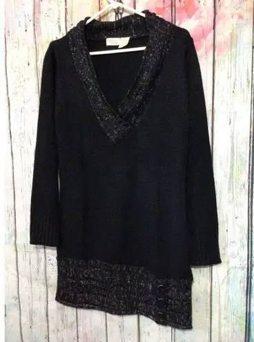 Allison Brittney Allison Brittany Sweater Dress Black Size Large ❄️🌨️