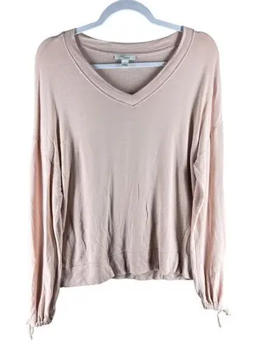 Daily Ritual Womens Tops Size S Pink Lightweight Long Sleeve Sweatshirt