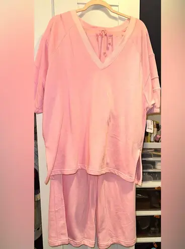 Free People Movement NWT  On The Run Set In Pink Sky - Image 10