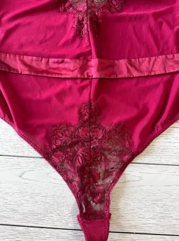 Oh La La Cheri Lace Underwire Teddy Size 1X Red