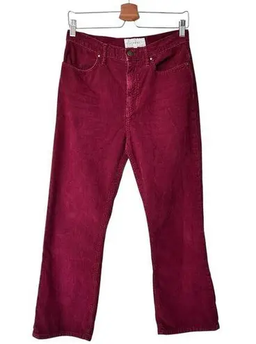 The Great 28 western crop maroon corduroys Pants