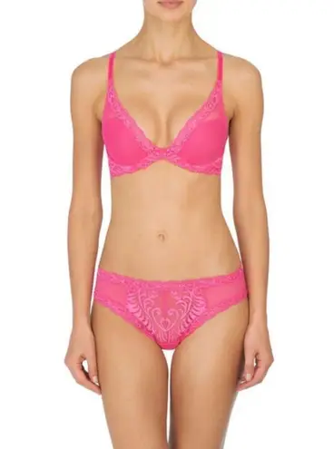 Natori ๐๐ Feathers Underwire Contour Bra ~ Raspberry Crush 32D NWT