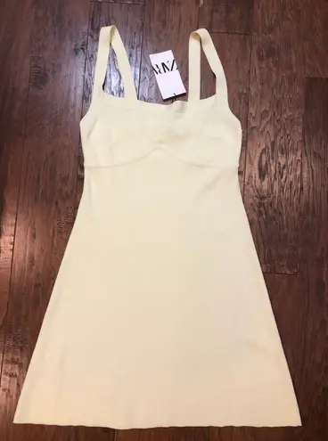 ZARA Light Yellow  Sundress