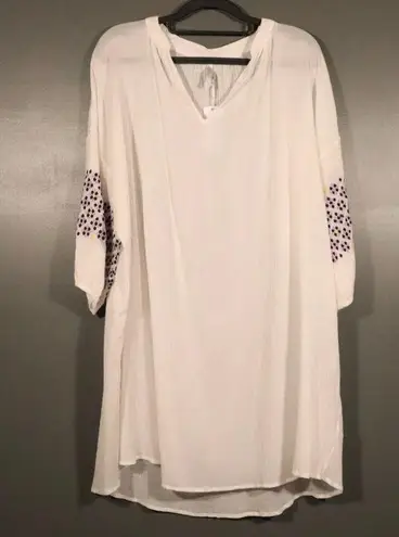Seafolly NWT New Folk Embroidery Sleeve Dress