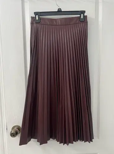 Lucy Paris Pleated Brown Skirt (Size XS)