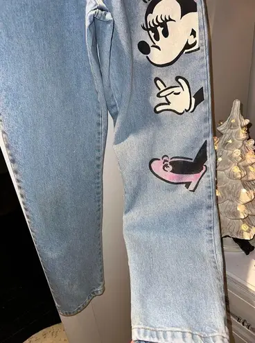 AMAZING Vintage Jou Jou painted Minnie Mouse jeans 💕 Pink Size undefined