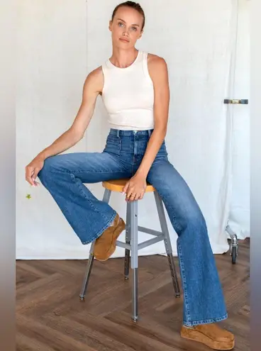 Emerson Fry Twin Doves Treasure Bell Jeans Flare Denim Blue Size 30 GUC