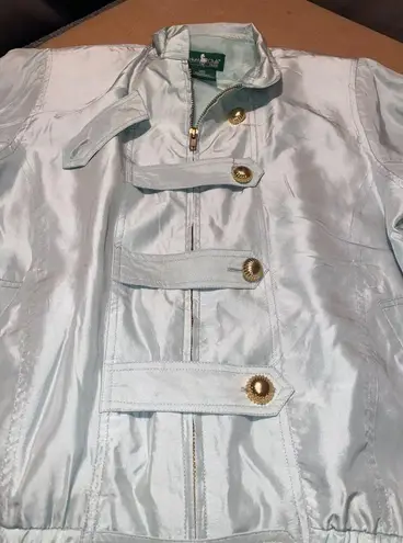 Hunt Club Silk Petite Vintage 80s Women's Satin Tracksuit Jacket Pants