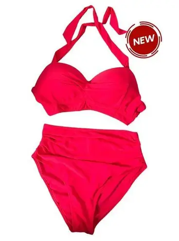 Tempt Me  2 Piece Set Orange Swimwear  NWT (10E-17)