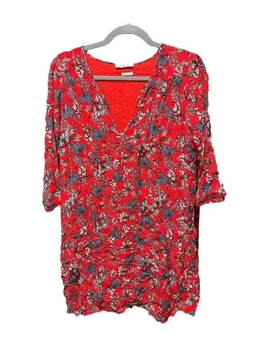 Ba&sh Eden Floral Dress Rouge