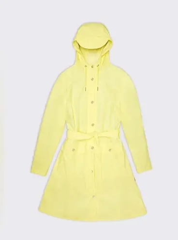 NWT! RAINS Curve W Raincoat in Straw XS Yellow