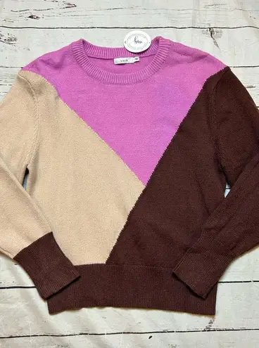 Lush Clothing New LUSH Womens Sweater Pink Size Small Pink Beige Brown Colorway Viscouse