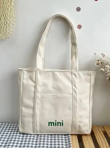 Boutique Canvas Tote Bag White