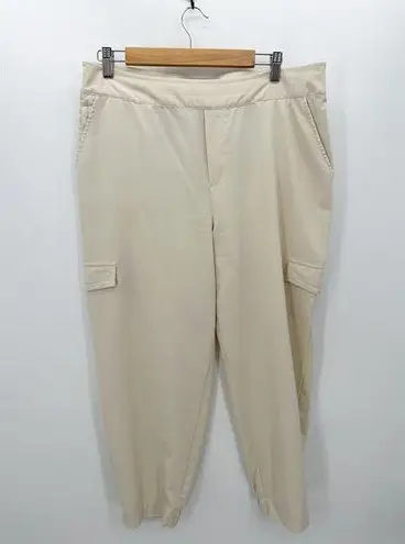 Soft Surroundings Cream Beige Go Lively Cargo Pants Neutral Basic Womens Large
