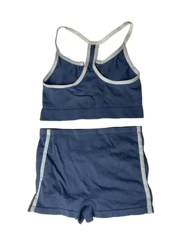 Target Blue & White Two-Piece Pajama Loungewear Set | Colsie