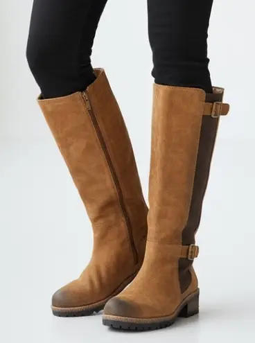 Very Volatile Mitchell Leather Brown Suede Leather Boots Size 7 (runs small) NEW