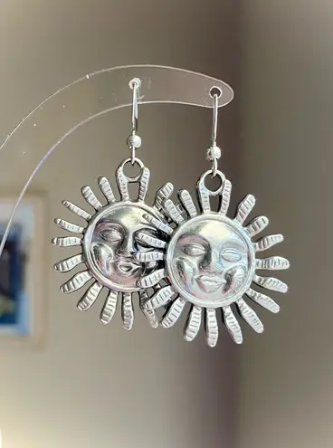 Handmade stainless steel sun boho retro vintage style necklace☀️