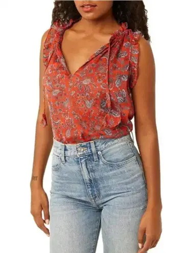 MISA Los Angeles NWT Paisley Aranciata Tank Top Size S
