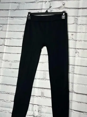 Love Charm Black Slim Fit Stretch Leggings Yoga Pants Tights High Waist SZ S/M