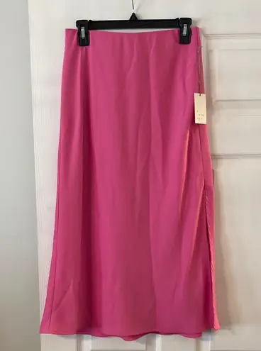 A New Day  Elegant Pink Maxi Skirt size S length 30” waist 28”elastic brand new - Image 1