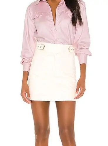 Camila Coelho Isabela Mini Skirt in Ivory