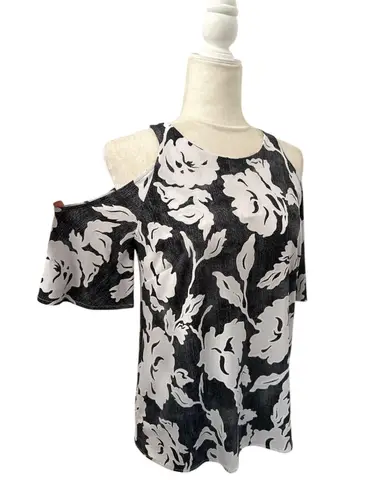 Inc international Concepts Womens Floral Cold Shoulder Blouse Size Small