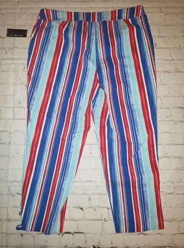 kim rogers NWT  Women's Multi-Color Capri Pants Size 16W