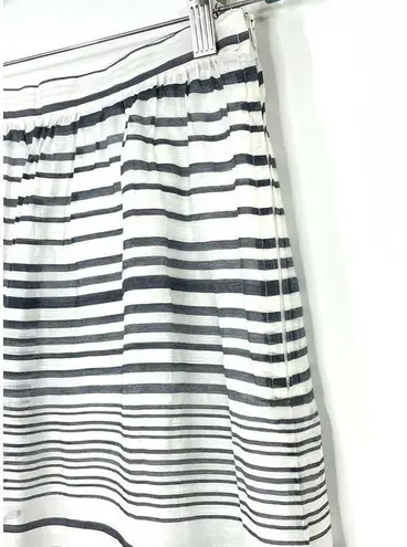 NAF NAF Black And White Striped Skirt Paris Size 40 EU Size 6/8 US