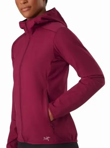 Arc'teryx Women's Burgundy Hooded Performance Kyanite LT Jacket Size Small Pink