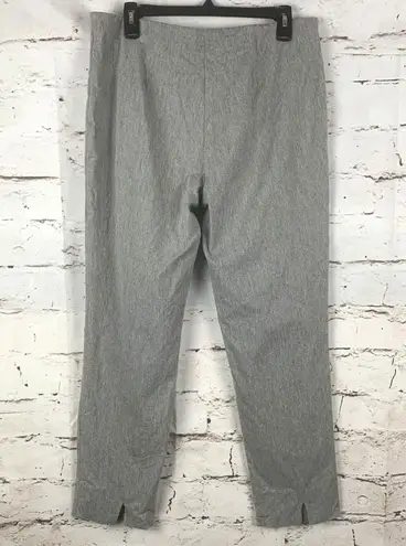 SARA CAMPBELL Sheri Pant Gray Mid Rise Slim Leg Pull On Flat Front Cropped Sz L Size L