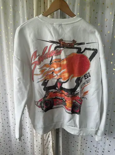 Edikted Streetstyle Fierce Oversize Loose Fit Graphic Groovy Car Sweatshirt S