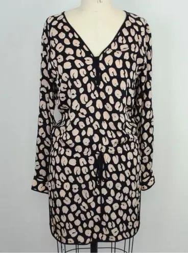 Veronica Beard Leopard Print Dress size 0 Silk