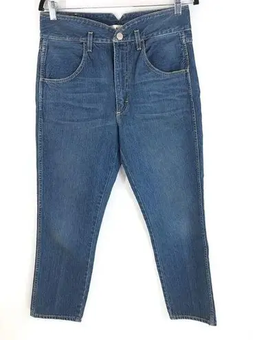 Amo Womens Jeans High Rise Tulip Skinny Dark Wash Size 29 Blue